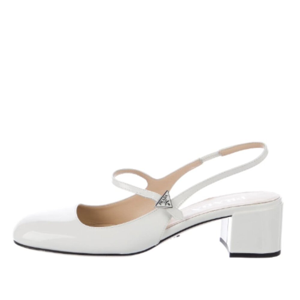 Prada Patent Leather Slingback Pumps w/ Tags Women's Size: 8.5 | US8.5, IT38.5